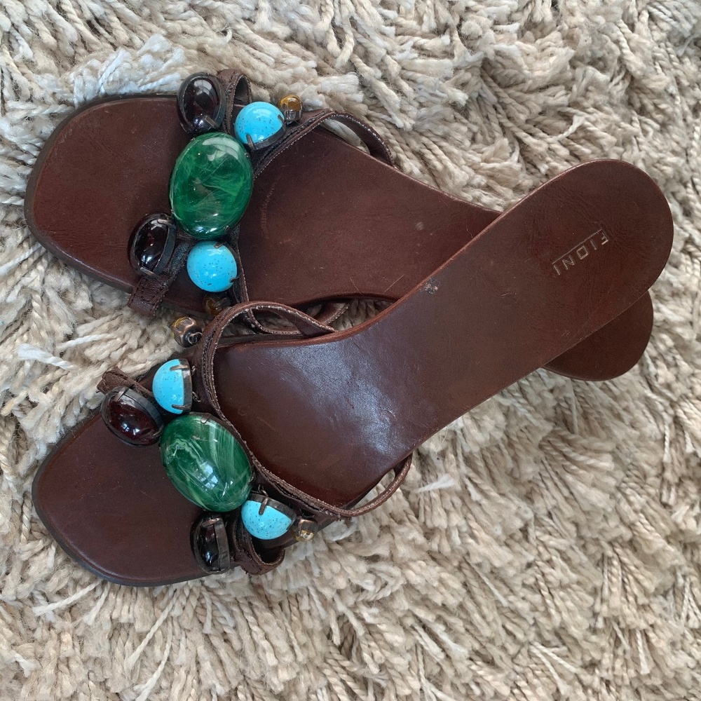 Kitten Heels unique Fioni sandals BOho style